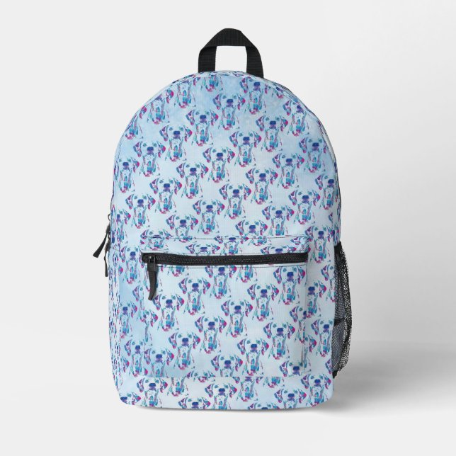 Dog Printed Backpack (Front)