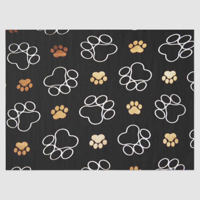 dog prints tissue paper (Front)