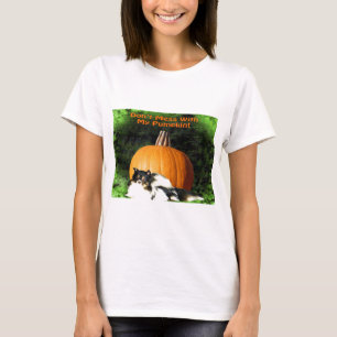 Dog Protecting Large Pumpkin T-Shirt