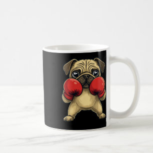 Dog Pug Dressed As A Boxer Funny Boxing Coffee Mug