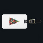 Dog Pugs Christmas Tree Cute Xmas (2) Luggage Tag<br><div class="desc">Dog Pugs Christmas Tree Cute Xmas (2)</div>