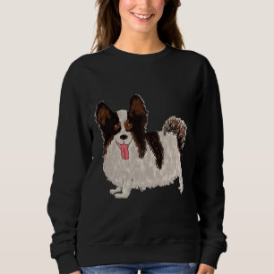 Dog Puppies Dog Papillon Dog Mom Dog Dad Cute Dog Sweatshirt