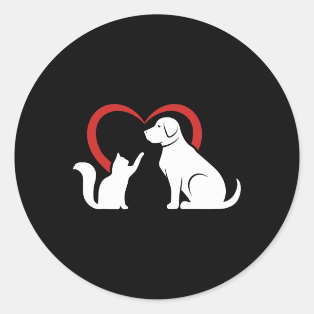 Dog Puppy And Ba  Classic Round Sticker (Front)