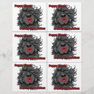 Dog Puppy Classroom Valentine Sheets