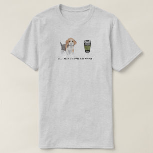 Dog puppy coffee tea lovers cute T-Shirt