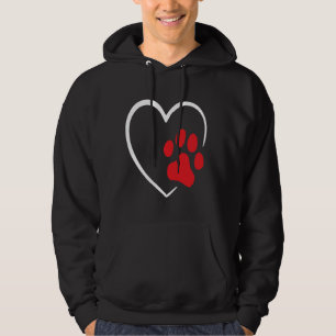Dog Puppy Heart Animal Dog funny dog lover Hoodie