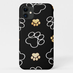 Dog Puppy Paw Prints Gifts for Dog Lovers iPhone 11 Case