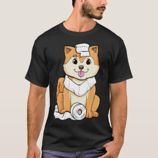 Dog puppy with Roll of Toilet paper T-Shirt