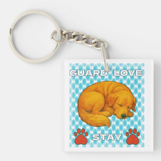 dog quote keychain (Front)