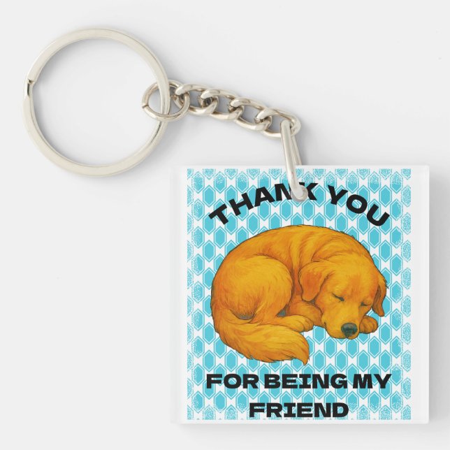 dog quote keychain (Front)