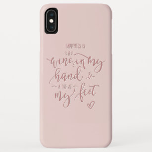 Dog Quote Wine Lover Handlettered Pink Case-Mate iPhone Case