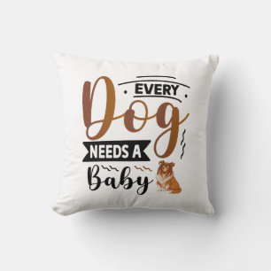 Dog Quotes men's Throw Pillow