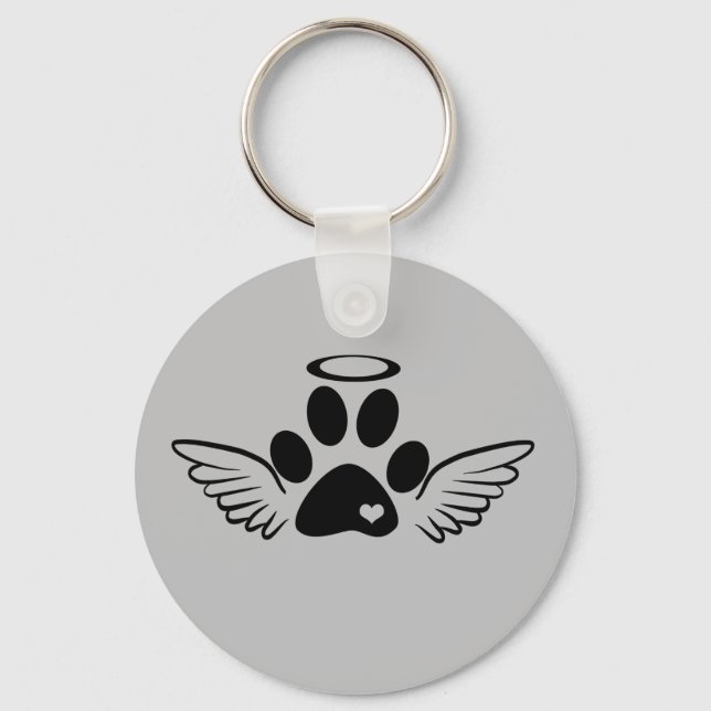 Dog Rainbow Bridge Keychain (Front)