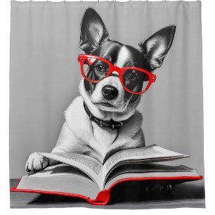 Dog Reading Book