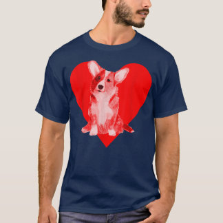 Dog Red Heart Corgi-890 T-Shirt