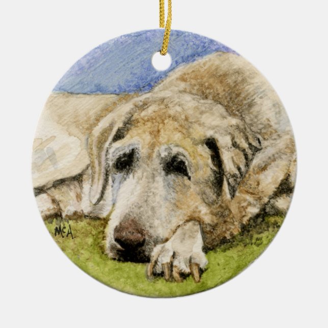 Dog Remembrance Ornament /Labrador (Front)