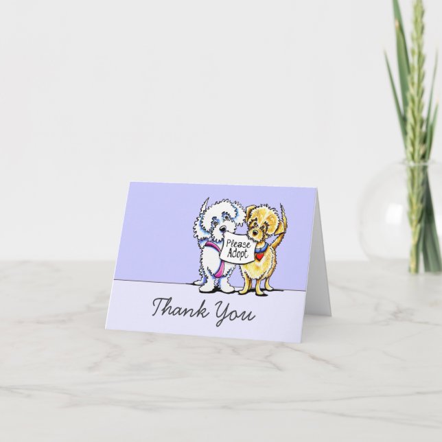 Dog Rescue Cute Mutts Thank You (Front)