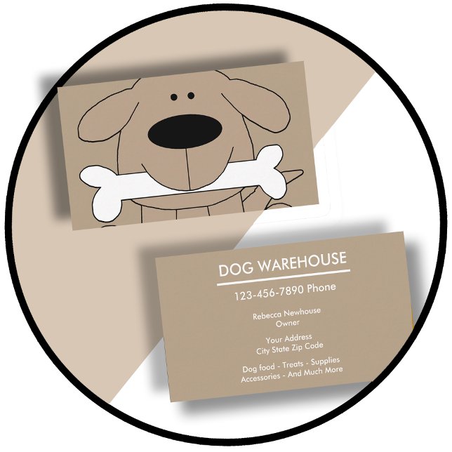 Dog Retail Supply Store Business Card (Creator Uploaded)