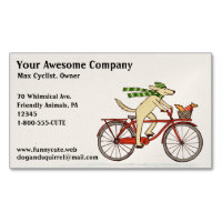 Dog Riding a Bicycle with Squirrel | Cute Animals