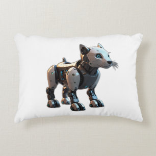 dog robot accent pillow