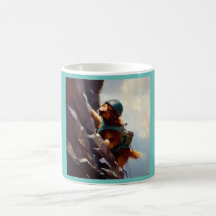 Dog Rock Climbing Coffee Mug