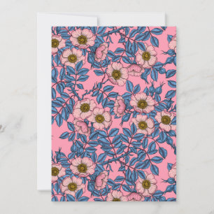 Dog rose pattern
