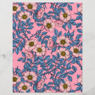 Dog rose pattern