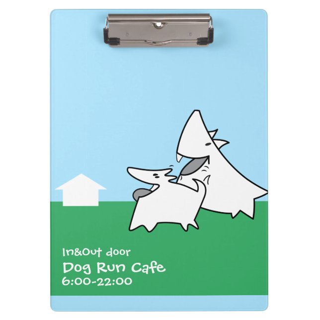 Dog Run Cafe Clipboard (Front)
