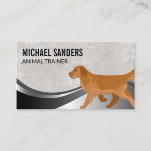 Dog Running Animal Services Business Card