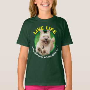 Dog Running In Yard T-Shirt