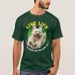 Dog Running In Yard T-Shirt