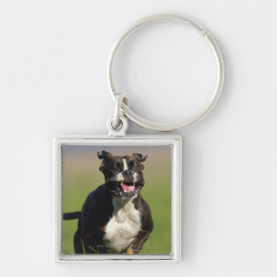 Dog Running Keychain