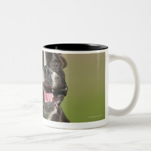 Dog Running Two-Tone Coffee Mug