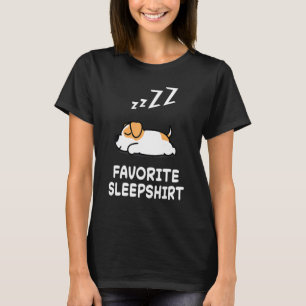Dog Russel Terrier Dogs Nap Sleeping Sleep Pajama T-Shirt