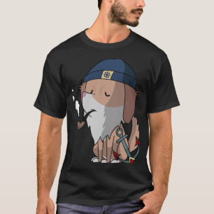 Dog Sailor and smoking watercolor labrador cool T-Shirt