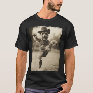 Dog Schnauzer Funny Cowboy T-Shirt