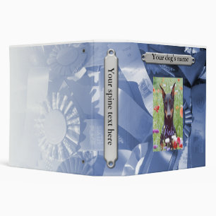 Dog Scrapbook, blue Binder