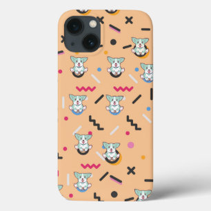 Dog Seamless Pattern Vector  iPhone 13 Case
