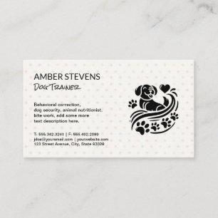 Dog Services Animal Care Training Business Card