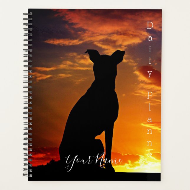 Dog Shadow Daily Planner- HAMbWG Planner (Front)