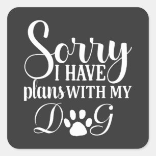 Dog Shampoo Square Sticker