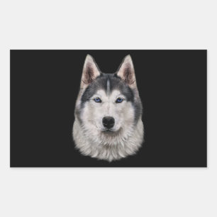Dog   Siberian Husky Dog Face Sticker