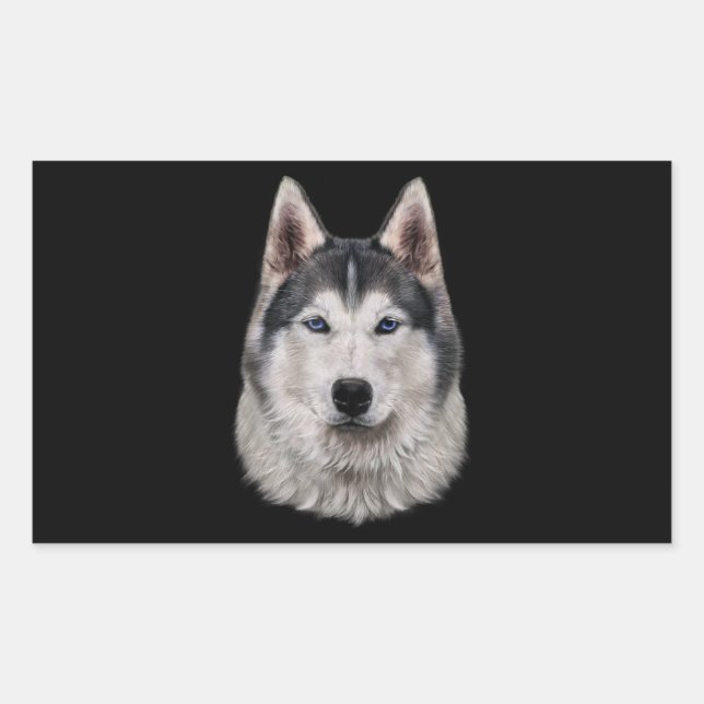 Dog | Siberian Husky Dog Face Sticker (Front)