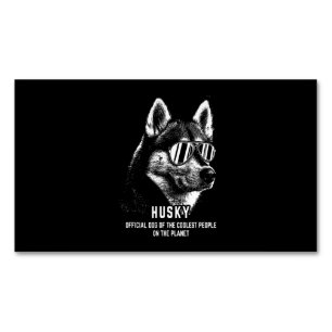 Dog   Siberian Husky Official Dog Of Coolest Magnetic Business Card