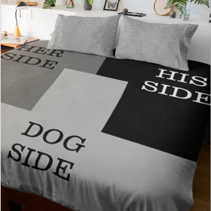 Dog side HIs Hers Funny Customize  Duvet Cover