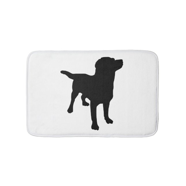 Dog Silhouette Bath Mat (Front)