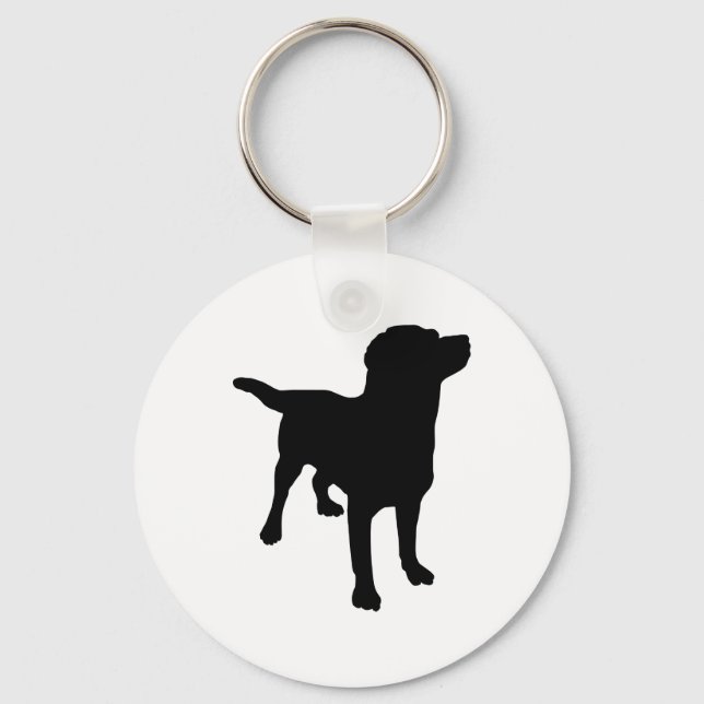Dog Silhouette Keychain (Front)