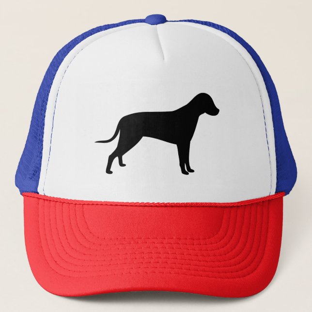 Dog Silhouette Trucker Hat (Front)