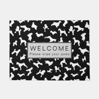 Dog Silhouettes Door Mat