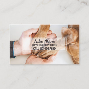 Dog Sitter Dog Rescue Business Card